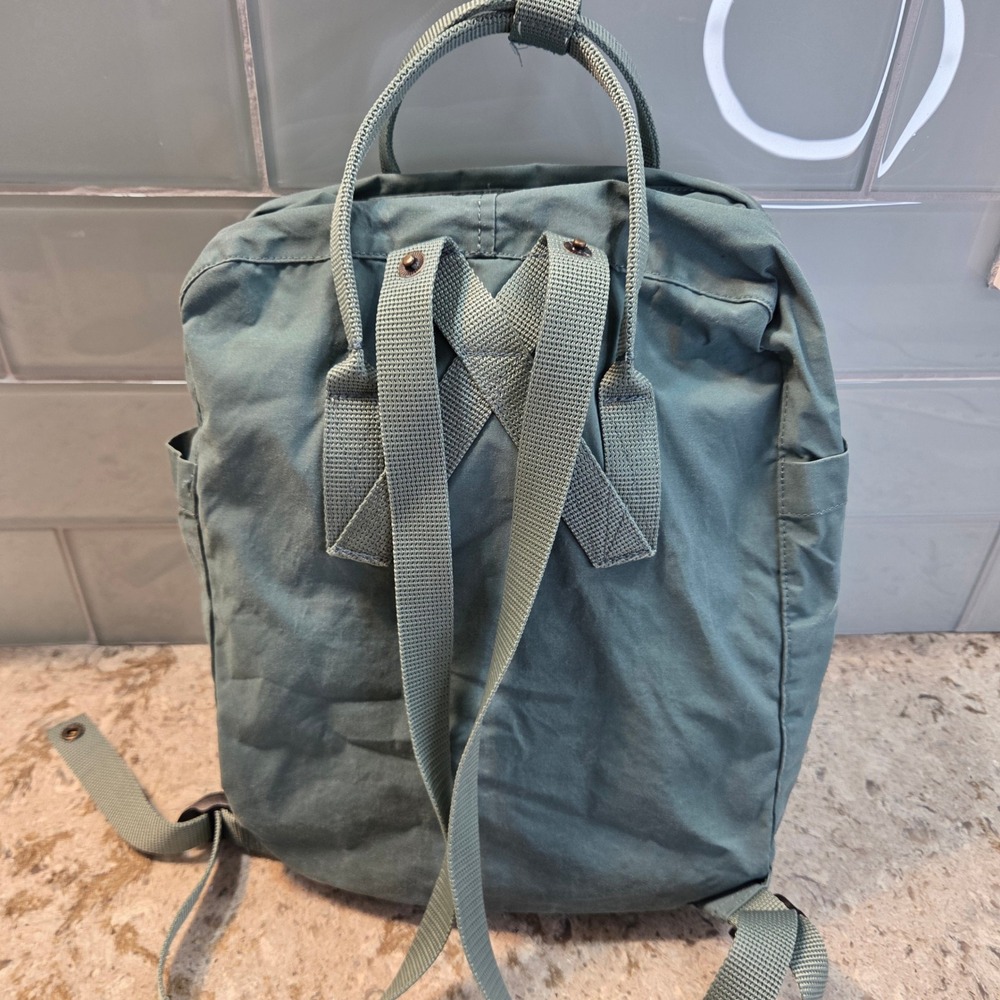 Fjallraven Kanken Classic Backpack Slate Blue Sage Green Everyday Bag Functional - Picture 16 of 16